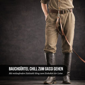 Leinen-Bauchgürtel CHILL - für entspannte Hundeführung - zum Joggen geeignet