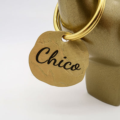 Ein Unikat für deinen Hund – Handgefertigte Messing-Hundemarke „Vintage“ 🐾