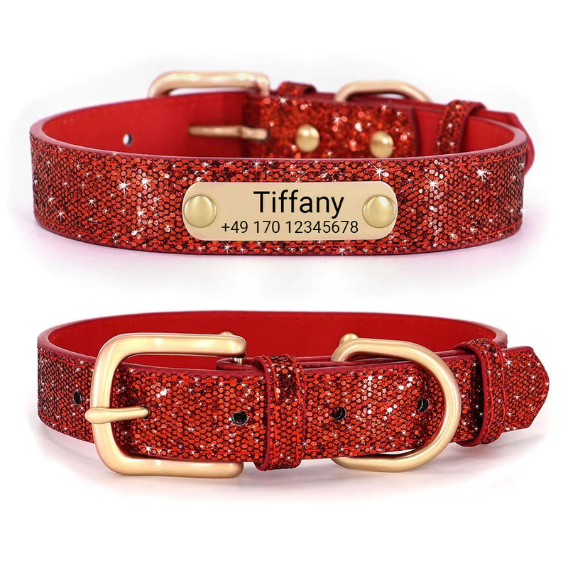 "Tiffany" dog collar - the glamorous collar - personalized