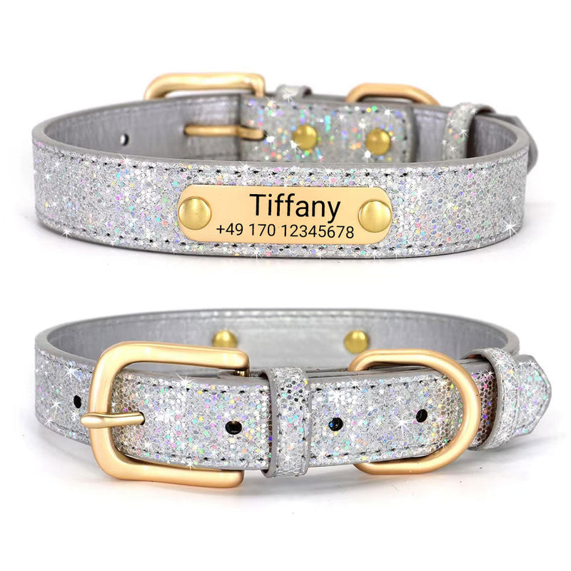 "Tiffany" dog collar - the glamorous collar - personalized