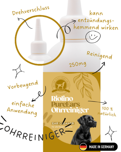 Riolino PureEars – Sanfte Ohrenpflege für Hunde & Katzen 🐶🐱