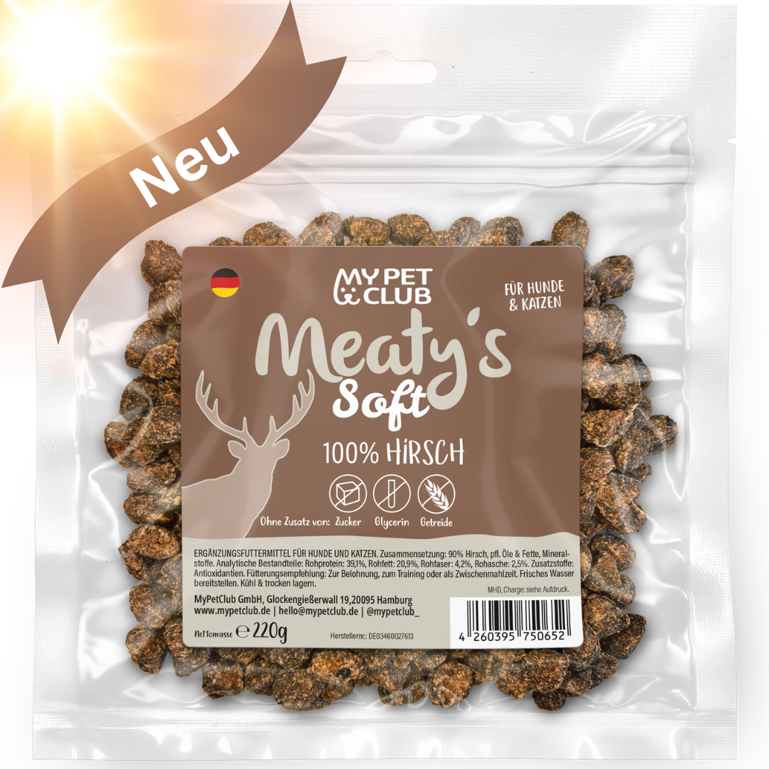 MyPetClub Wild-Snacks – Naturbelohnung aus dem Wald - HIRSCH