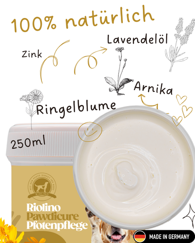 Riolino Pawdicure – Pfotenbalsam für Hunde für die kalte Jahreszeit