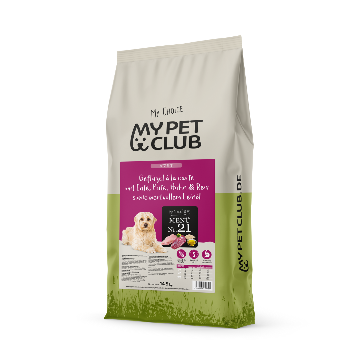 MyPetClub – Natürliches Premium-Hundefutter aus artgerechter Haltung (weizenfrei)