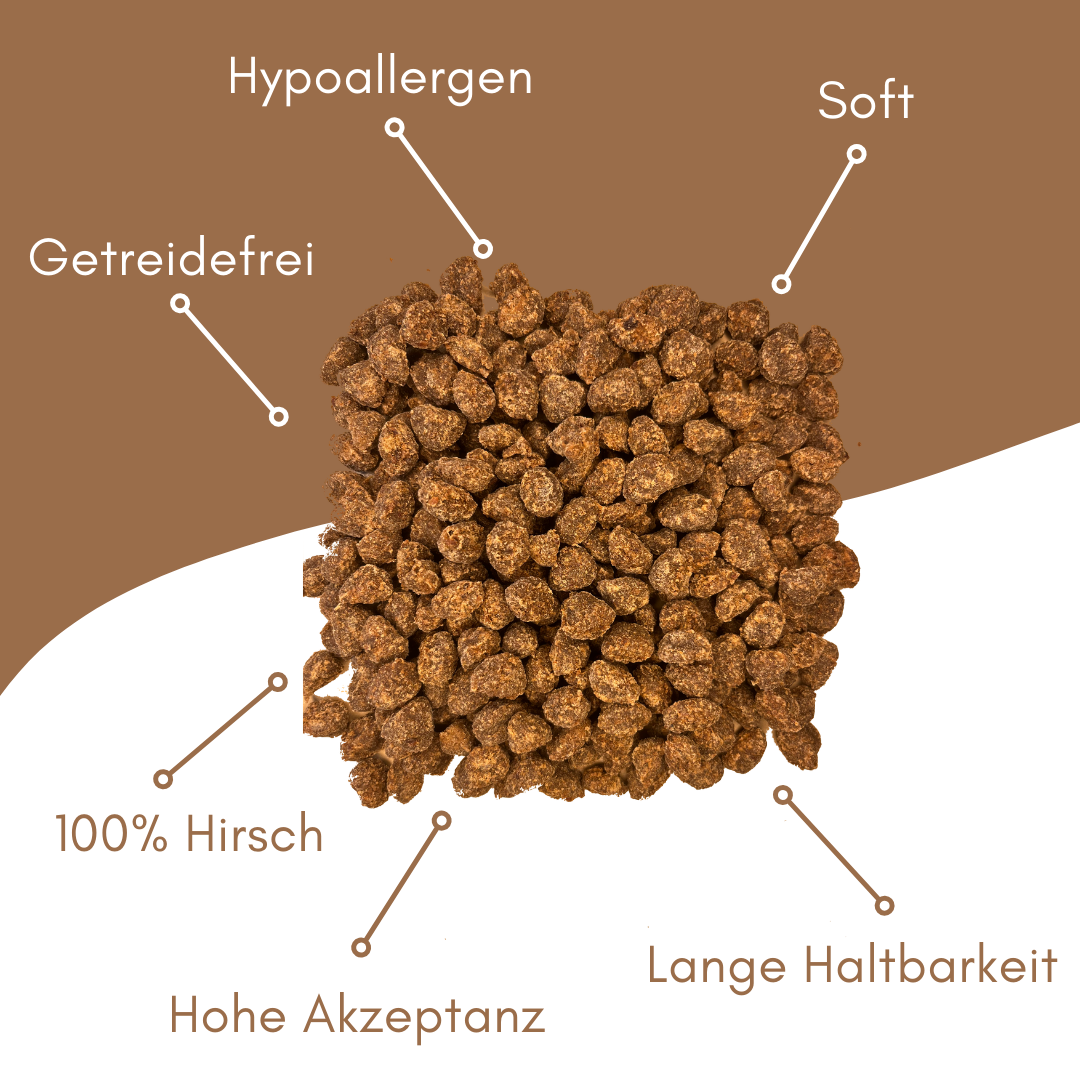 MyPetClub Wild-Snacks – Naturbelohnung aus dem Wald - HIRSCH