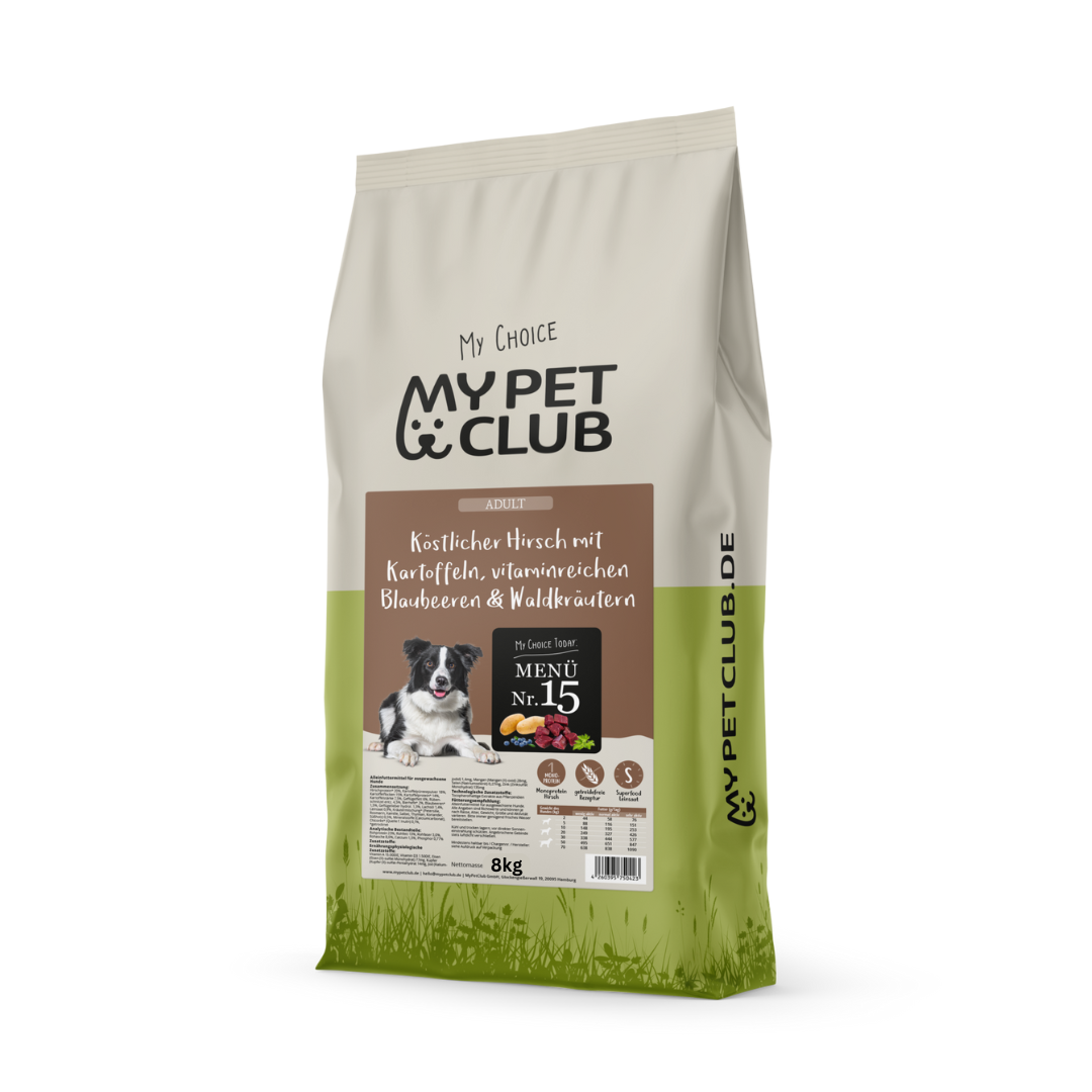 MyPetClub Hundefutter mit Hirsch – ohne Getreide & Zusätze – Der  Hundegefährte