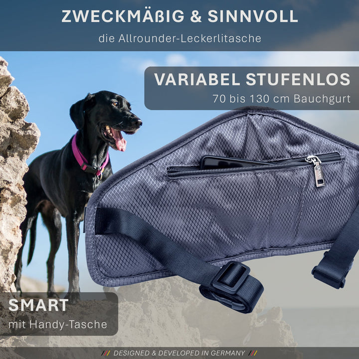 Leckerlibeutel Duo für Hunde - für effektives Training - mit 2 Leckerlitaschen - besonders robust