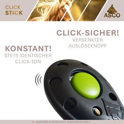 ASCO ClickStick - Target Stick mit abnehmbarem Premium Clicker