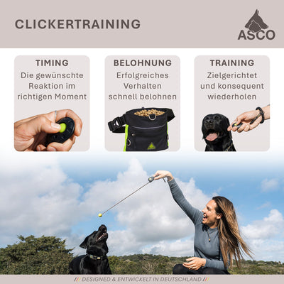 ASCO Finger Clicker – Premium-Clicker für Hunde, Katzen & Pferde