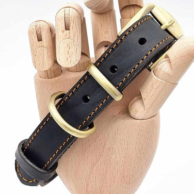 Hochwertiges Lederhalsband mit Gravur – Klassisch, robust & stilvoll 🐾
