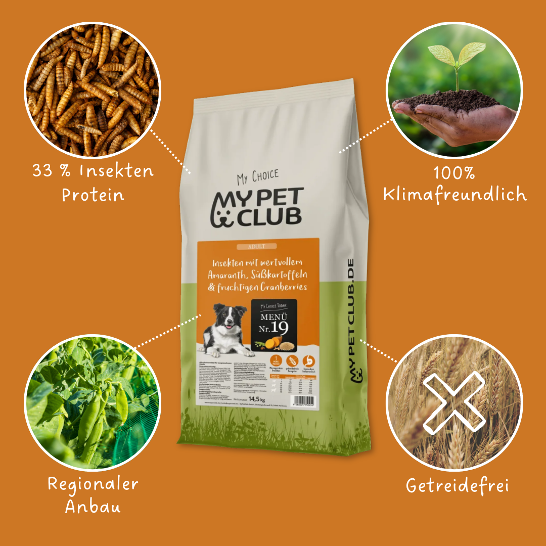 MyPetClub Insect-based dog food without grains & soy – Der Hundegefährte