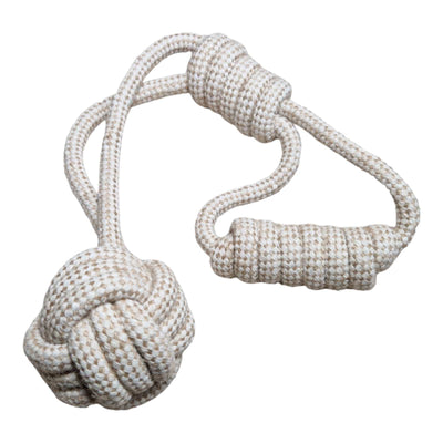 Natürliches, nachhaltiges Kauspielzeug für deinen Hund – aus Hanffasern und ungebleichter Baumwolle