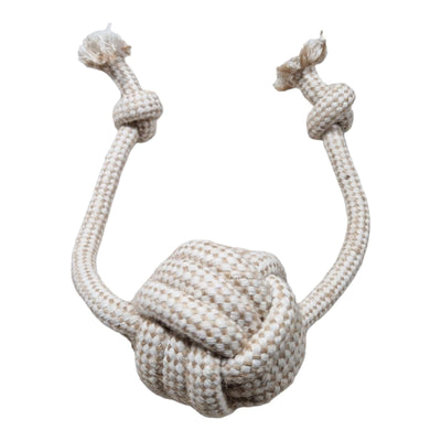 Natürliches, nachhaltiges Kauspielzeug für deinen Hund – aus Hanffasern und ungebleichter Baumwolle