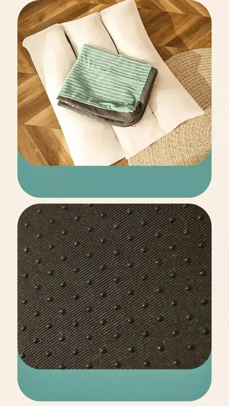 Mega kuscheliges Cord-Bet für mittelgroße und große Hunde – waschbar, weich, mit herausnehmbarer Matte