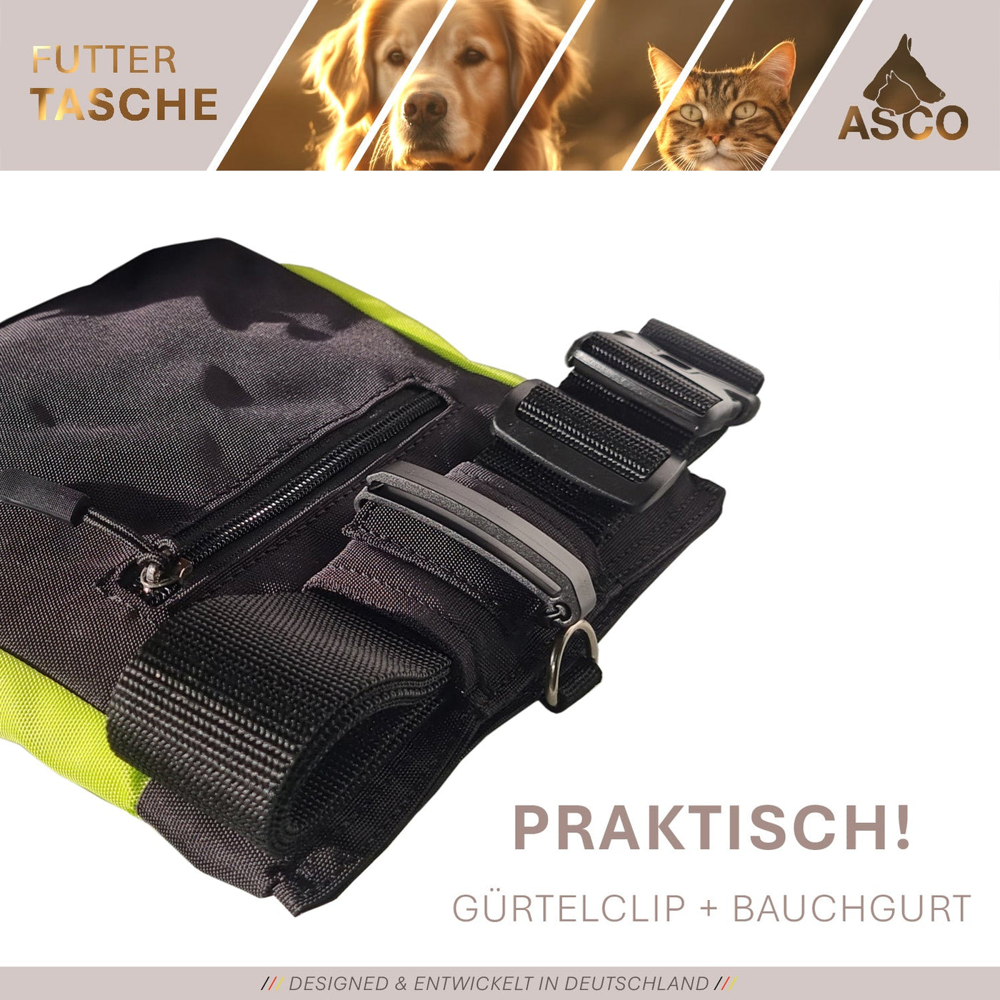 ASCO Hunde-Futterbeutel – Dein perfekter Begleiter für erfolgreiches Hundetraining 🐾