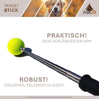 ASCO Target Stick – Ihr verlängertes Trainings-Tool für Hunde, Katzen und Pferde
