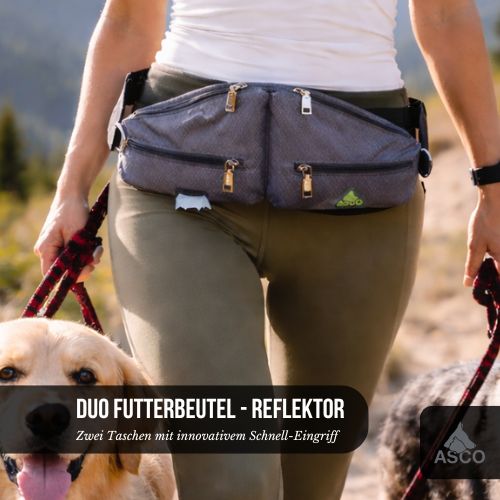 Leckerlibeutel Duo für Hunde - für effektives Training - mit 2 Leckerlitaschen - besonders robust