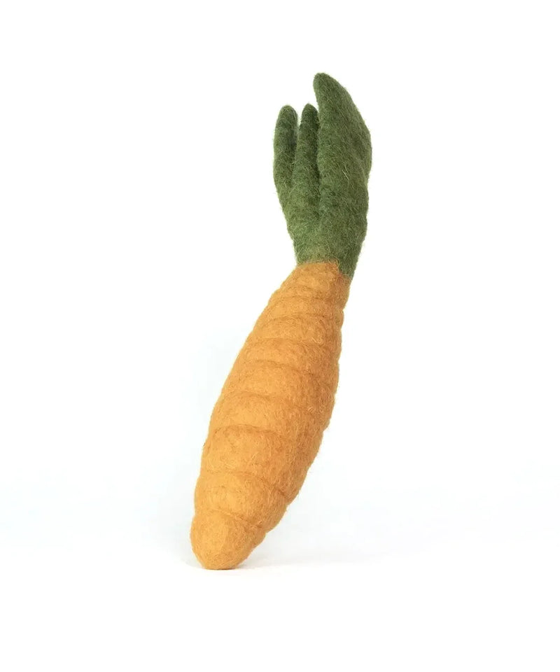 BUDDY. Dog toy made of wool felt "Carrot"