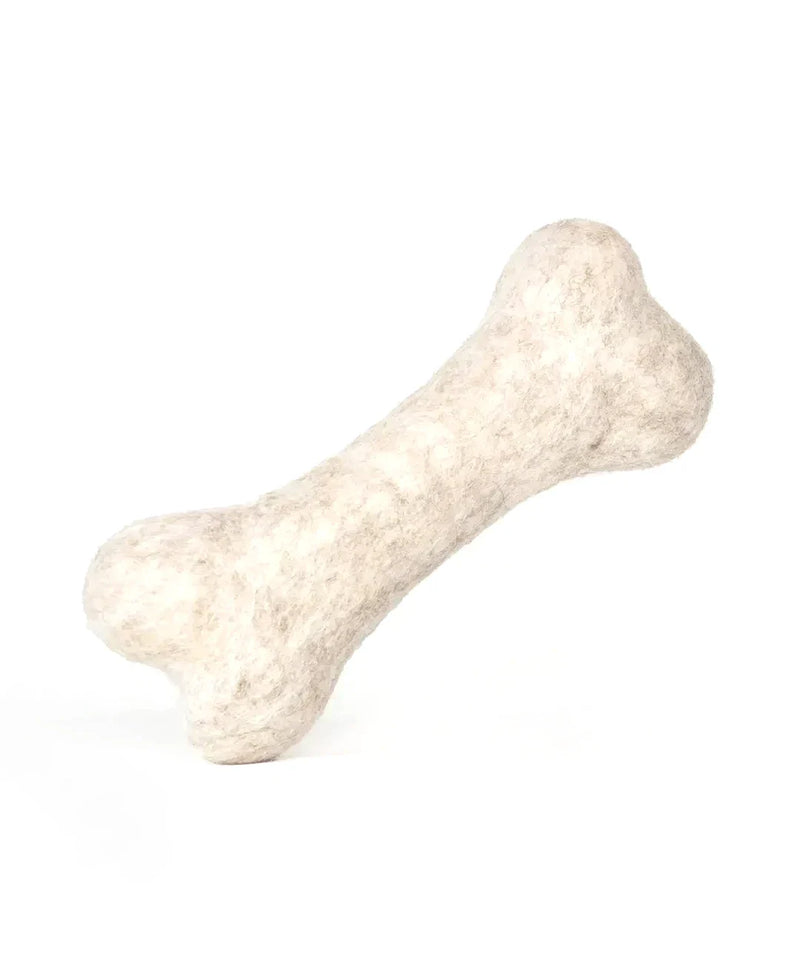 BUDDY. Dog toy made of wool felt "bone"