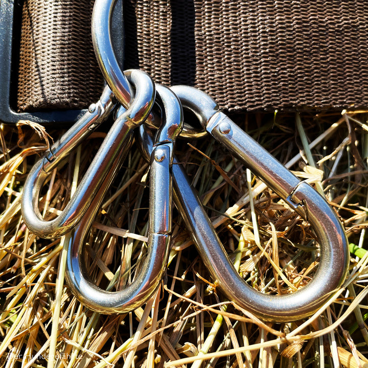 Crochet mousqueton - mousqueton d'escalade en acier inoxydable