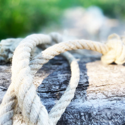 Organic hemp rope dog toy