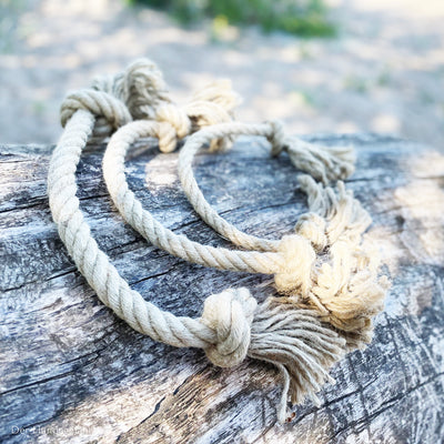 Organic hemp rope dog toy