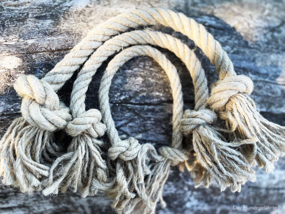 Organic hemp rope dog toy
