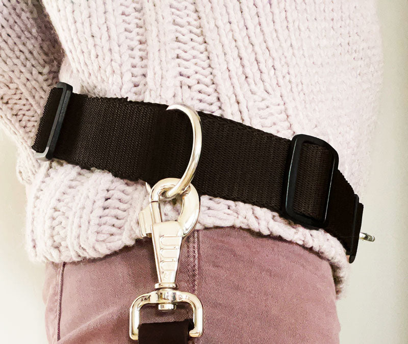 Linen belly belt CHILL + leash CHILL (POP band)