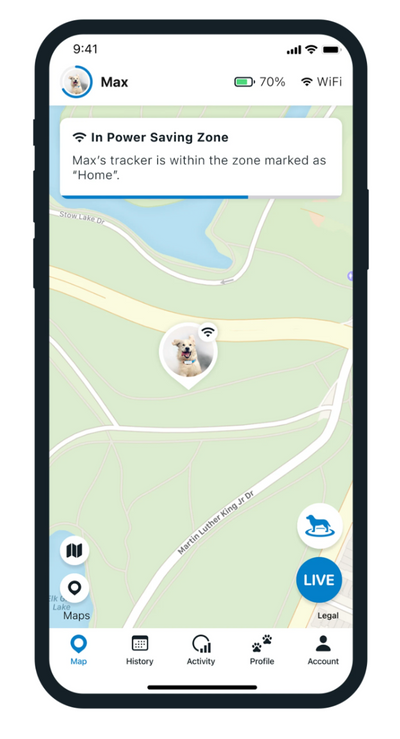 GPS tracker for dogs and cats